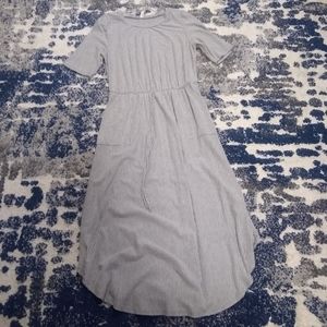 Boutique Midi Pinstriped Dress in size L